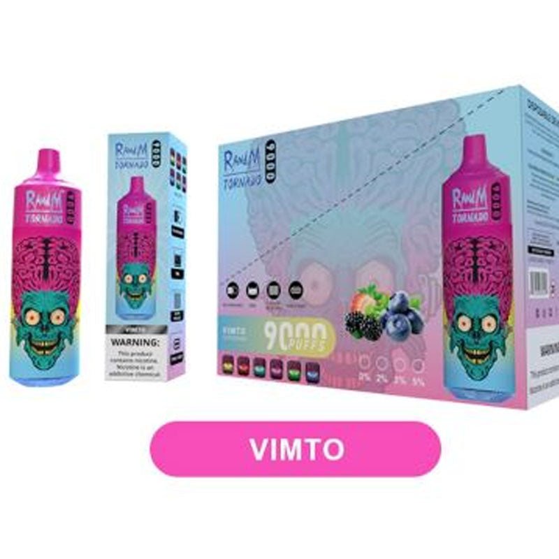 R and M Tornado 9000 Disposable Vape Pod Box of 10-Vmto * New *-vapexwholesale